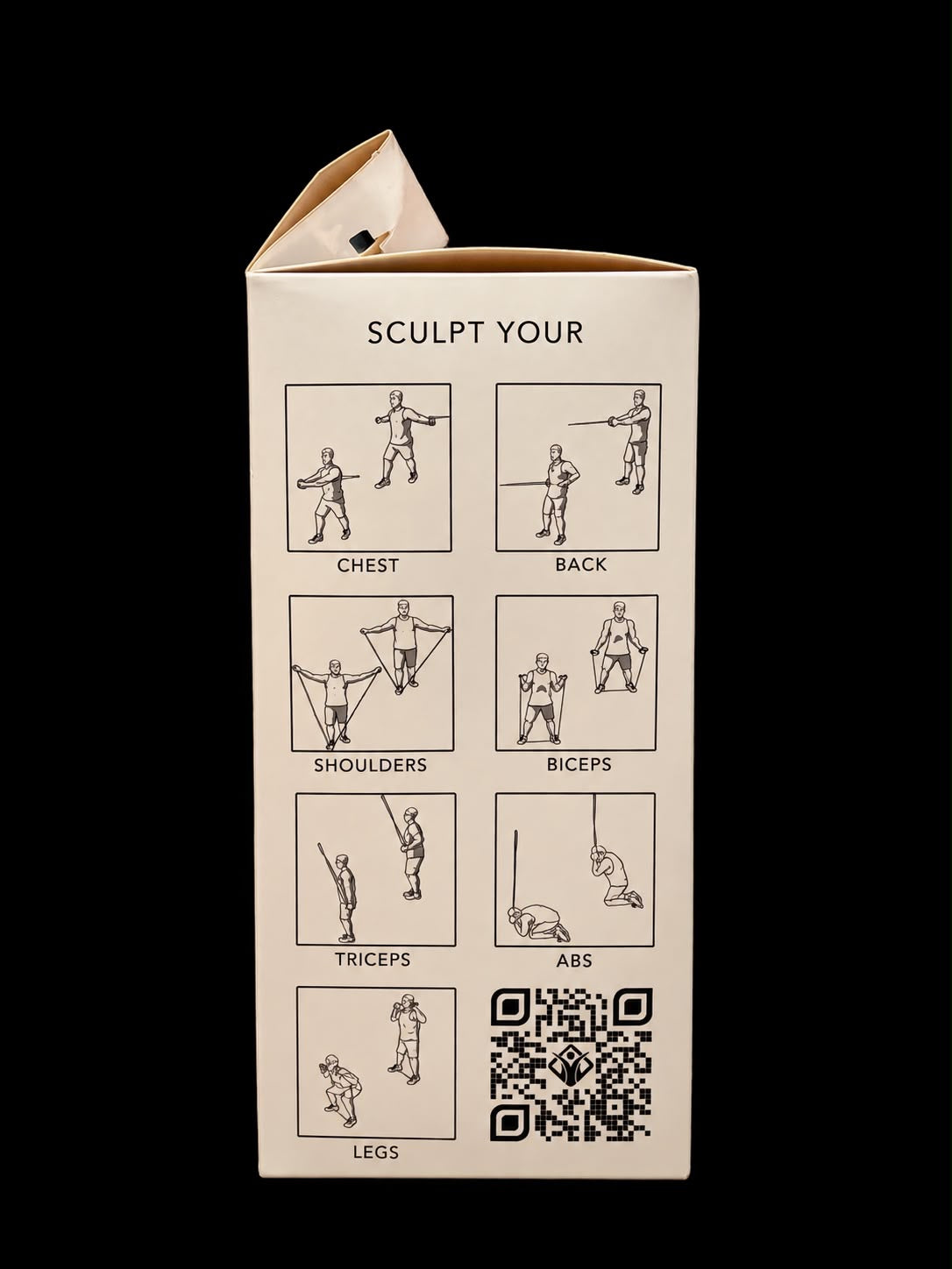 Sculpt your chest, back, shoulders, biceps, triceps, abs and legs